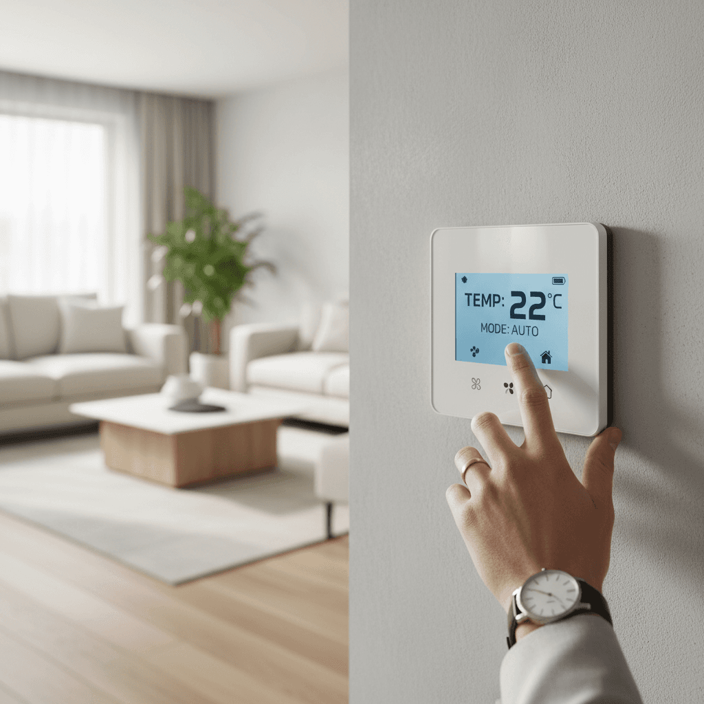 Smart home installation with integrated camera and thermostat controls