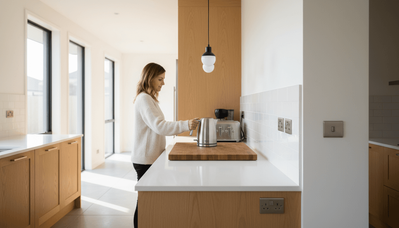 Modern electrical fixtures and outlets professionally installed